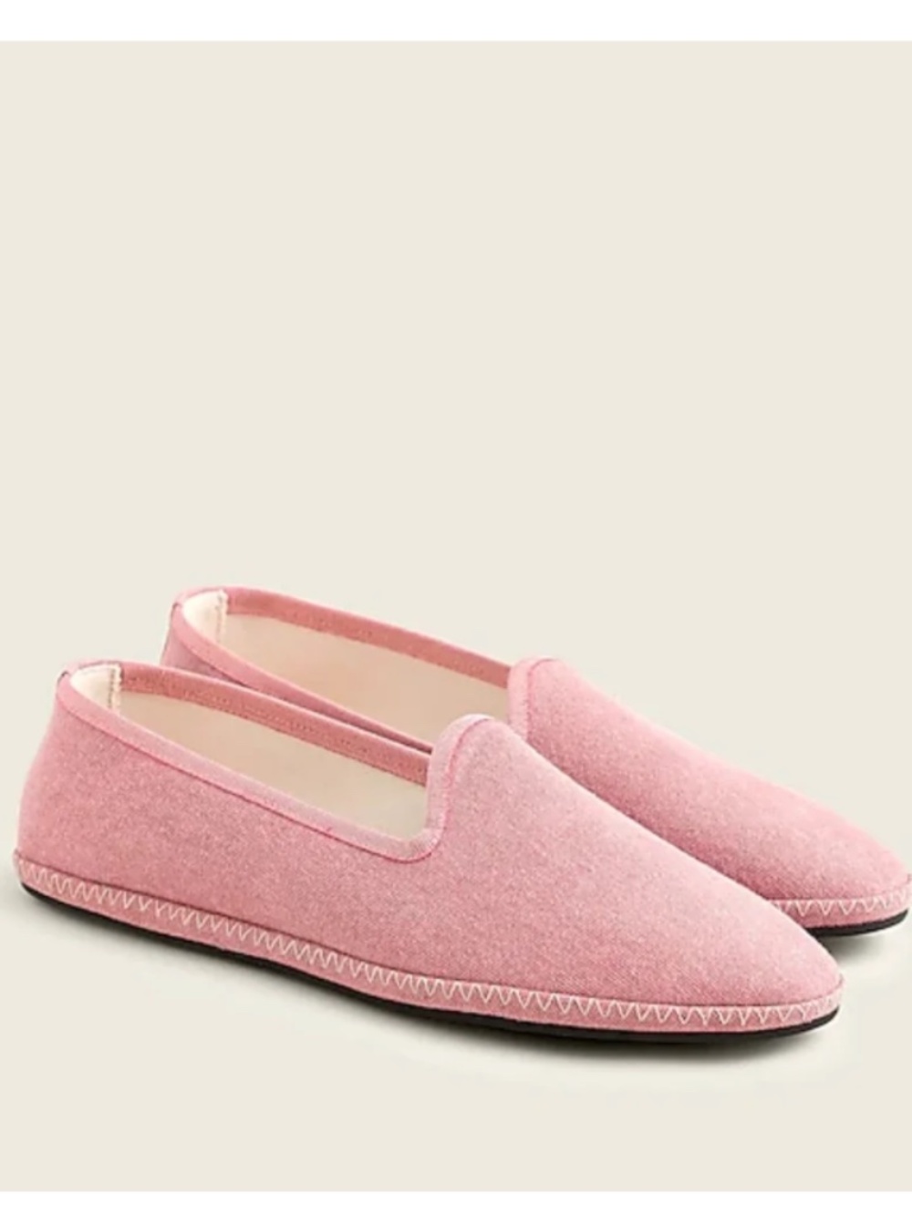 New J. Crew Canvas Venetian Loafers Weathered Rose Flats, 7